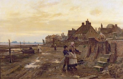 Puerto de Bosham en marea baja, 1901 de William Teulon Blandford Fletcher